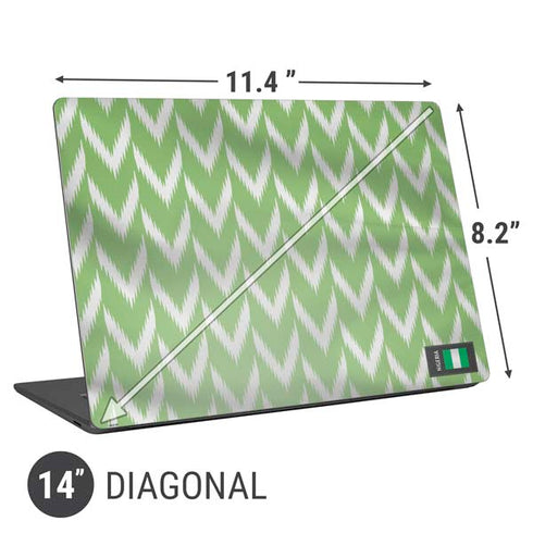 Nigeria Soccer Flag Universal Laptop 14in (11.4 x 8.2in) Skin